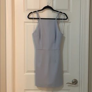 French Connection Whisper High-Neck Mini Dress